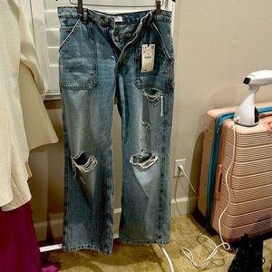 Zara tall wide leg jeans